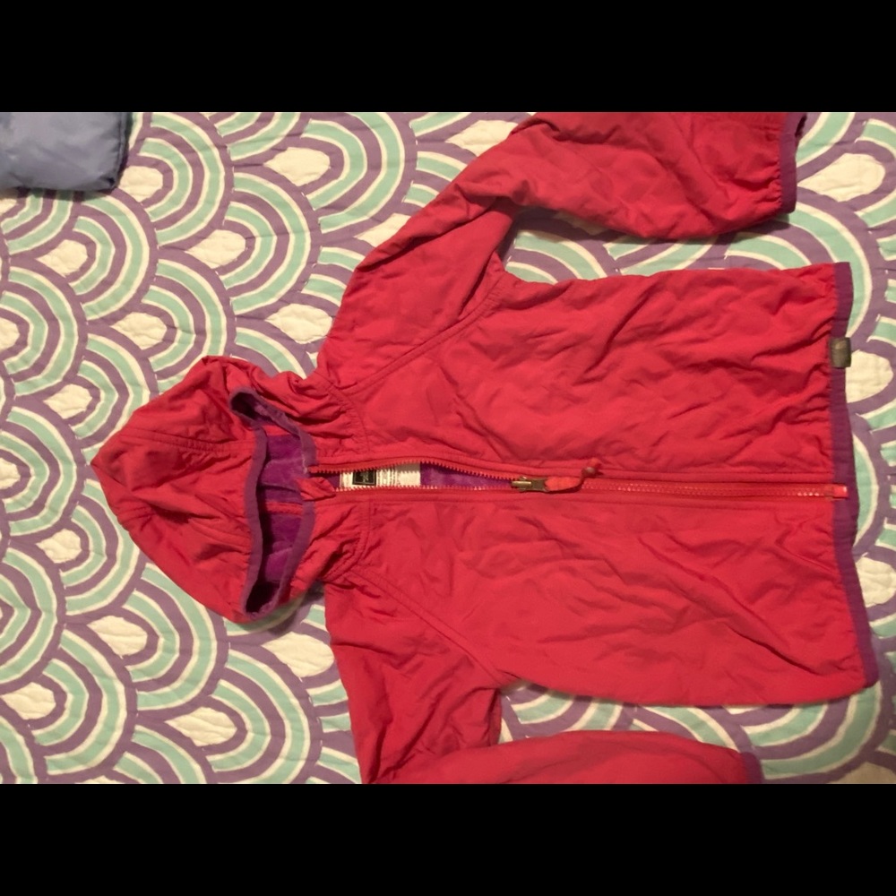 North face reversible fleece lined jacket 4t
